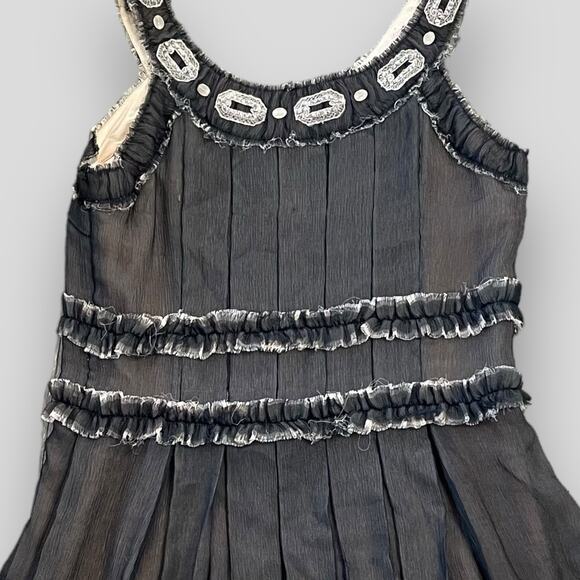 MARC JACOBS SILK FIT FLARE PARTY DRESS COCKTAIL PINK BLACK MEDIUM SIZE 6 - Picture 4 of 9